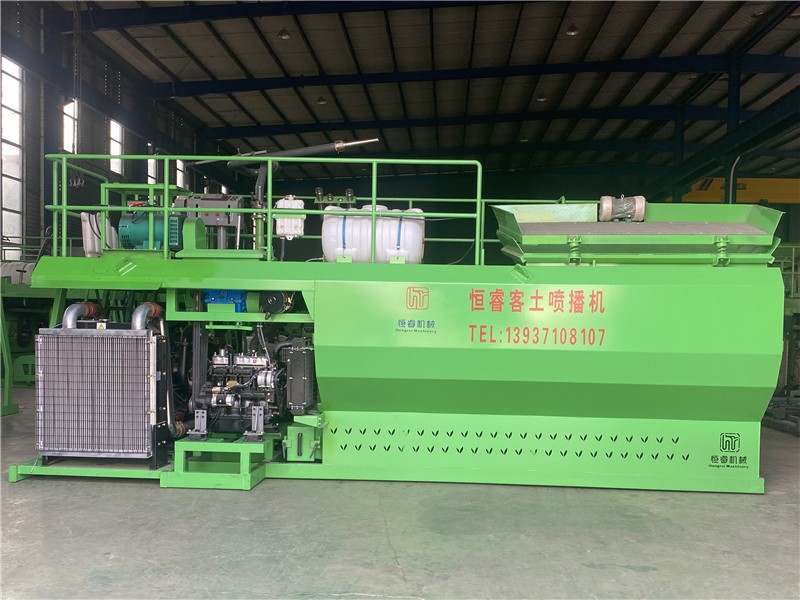 恒睿480型双动力客土喷播机：大面积边坡绿化效率高的省钱神器