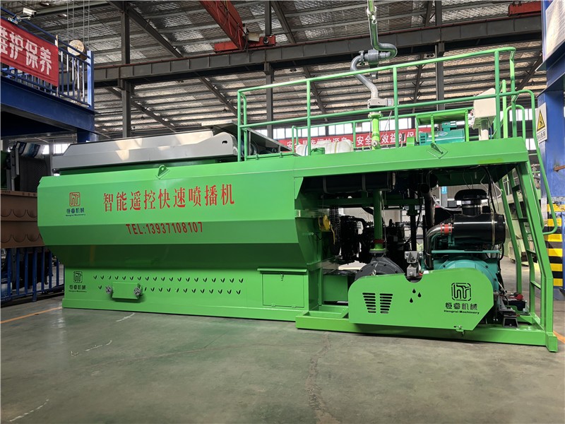 恒睿快速喷播机：一体化筛分 + 智能喷播，工程老板的 “省钱神器
