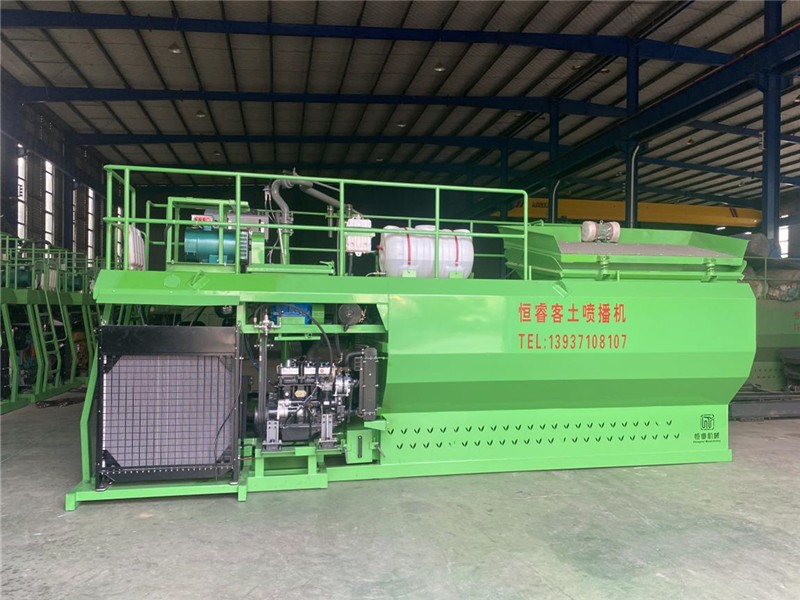 恒睿 535 客土喷播机12 立方大罐加量不加价 适配边坡绿化施工