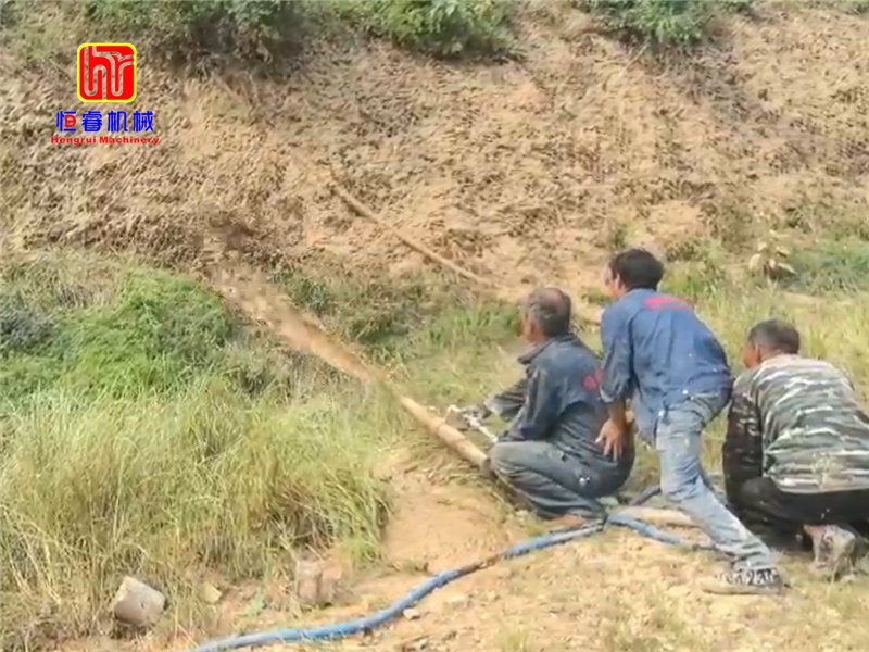 恒睿智能喷播机 助力方城高陡边坡完成生态复绿整改