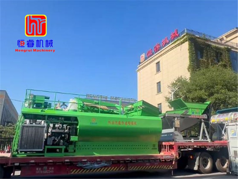 恒睿智能遥控喷播机，高陡山体矿山复绿客土喷播专用施工设备